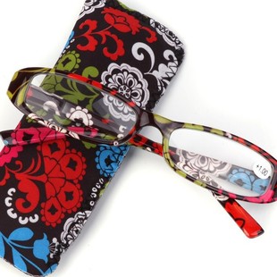 出口日本高级老花镜便携高清时尚 男女通用老花镜 包花款