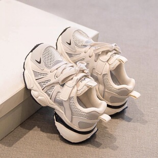 女童运动鞋2025新款春款儿童老爹鞋女宝网面透气大童鞋子开春鞋夏