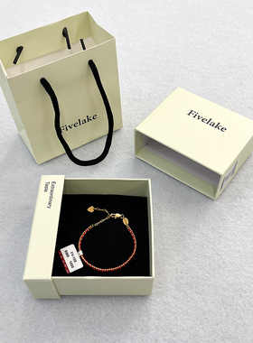 轻奢小众氛围感新年幸运红绳手链