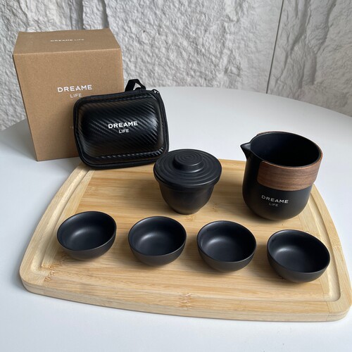 高端限定陶瓷旅行便携茶具套装