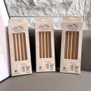 四支装 天然竹子吸管可重复使用送吸管刷咖啡热饮吸管 出扣单