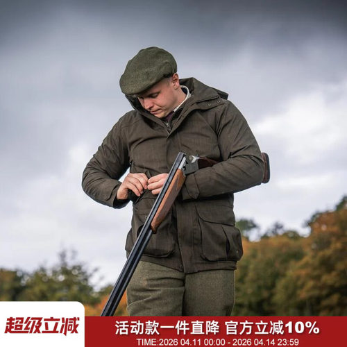 北欧高端防水四袋猎装夹克可拆帽