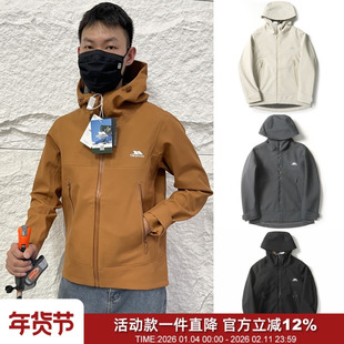 英单资深户外全压胶复合加绒防风防水保暖秋冬情侣软壳夹克冲锋衣