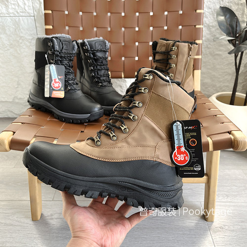 抗寒-30℃加绒保暖户外雪地靴