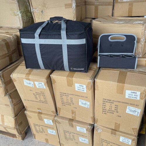 73L折叠六格杯托冷藏保温收纳箱