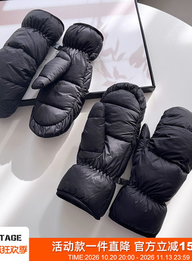 户外防水保暖羽绒闷指滑雪手套