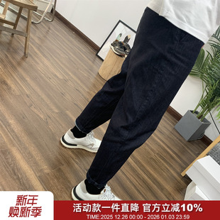 型 男士 时尚 T5750日系及简 九分裤 版 阔腿弹力潮流牛仔裤 萝卜裤