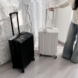 过年安排上!岛国设计!双海关锁铝框旅行箱静音万向轮拉杆箱24寸