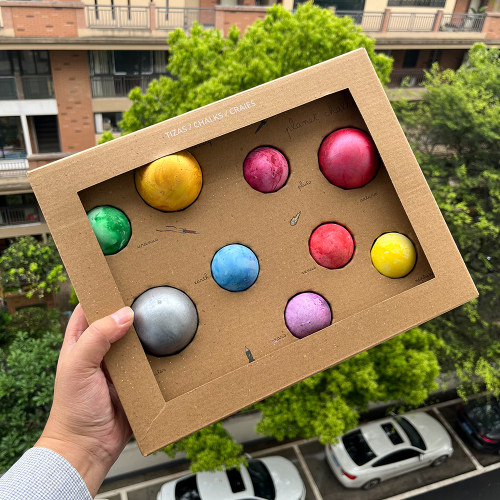 太阳系行星造型粉笔球画笔套装