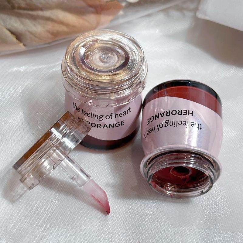 平价布丁哑光唇彩两用HERORANGE~唇罐装泥学生颊丝绒柔雾口红唇