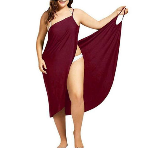5XL Summer Beach Cover Up Blouse Skirt Beach Dress Swimsuit