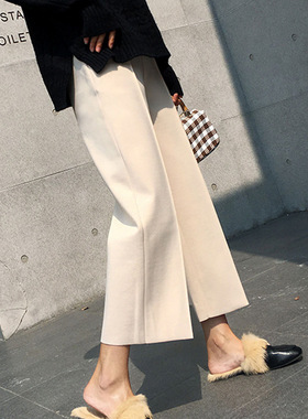 Autumn/Winter Women Pants Ladies Trouser OL保暖秋冬阔腿裤女
