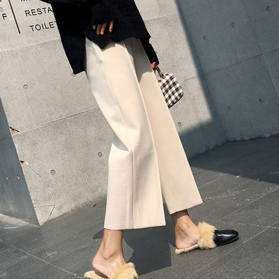 Autumn/Winter Women Pants Ladies Trouser OL保暖秋冬阔腿裤女