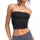 pleated vest shirt women chest top Tank wrapped Crop Top