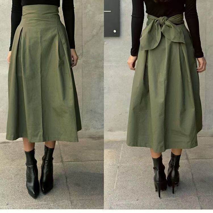 Women Skirt High Waist高腰半身裙子修身大摆裙中长款A字蓬蓬裙