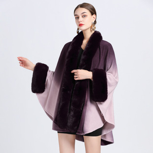 Women Poncho Oversize Cardigan披肩斗篷大码针织开衫宽松外套
