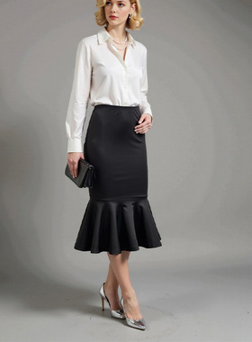 Women Skirts Elegant Summer Clothes欧美气质半身裙鱼尾裙中裙