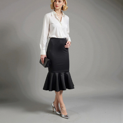 Women Skirts Elegant Summer Clothes欧美气质半身裙鱼尾裙中裙