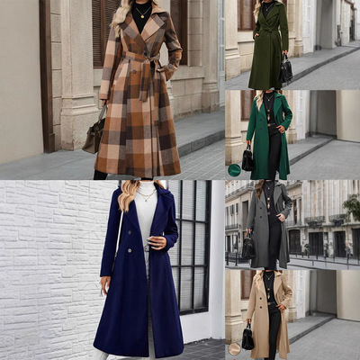 Autumn Jacket Long Coat Windbreaker Jacket Top外套大衣女风衣