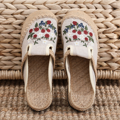 Women Slippers Home Summer Breathable Shoes Floor Sandals