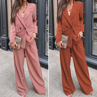 Pant Office Women 套装 Coat Clothes休闲职业西装 两件套 Suit