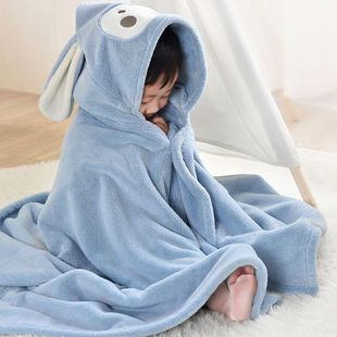 Kids Bathrobe Bath Towel Poncho儿童浴巾斗篷浴袍连帽宝宝可穿