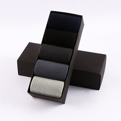 Socks Men Business Spring Bamboo Fiber短筒商务竹纤维男袜春秋