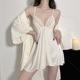 Night Women Gown带胸垫吊带睡裙睡袍 Home Wear Sleepwear Lace