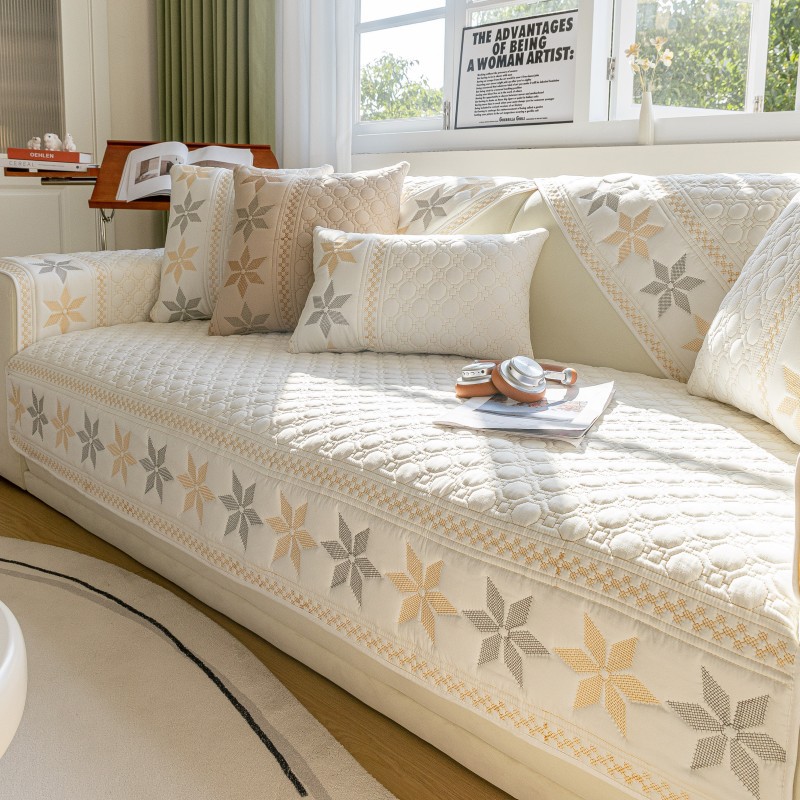 Sofa Cushion Cover Soft Sofa Cover沙发垫夏轻奢盖布巾座垫套罩