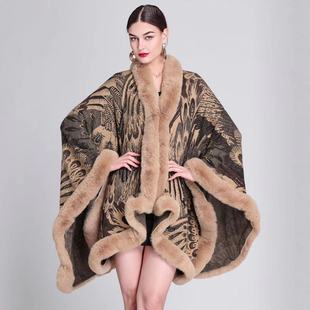 Knitted披肩斗篷针织开衫 Women Outwear Cloak 披风外套女 Poncho