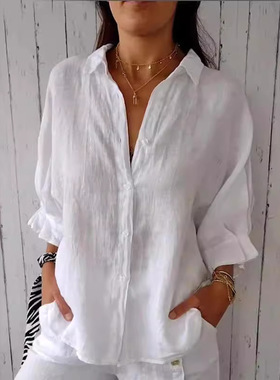 S-5XL Women Shirts Ladies Summer Blouse Clothes Tops欧美衬衫
