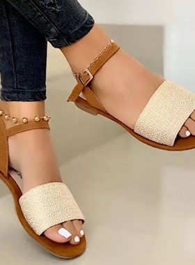 Size 43 Women Flat Sandals Ladies Summer Shoes Confortable鞋