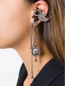 吊坠耳环单个耳挂潮女 镶钻飞马耳挂气质长款 天天特价 王鸥同款