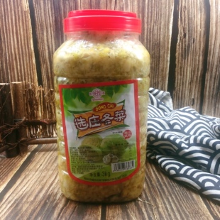潮汕特产地都冬菜海鲜砂锅粥配菜调料天津冬菜 恒茂牌3kg/瓶包邮