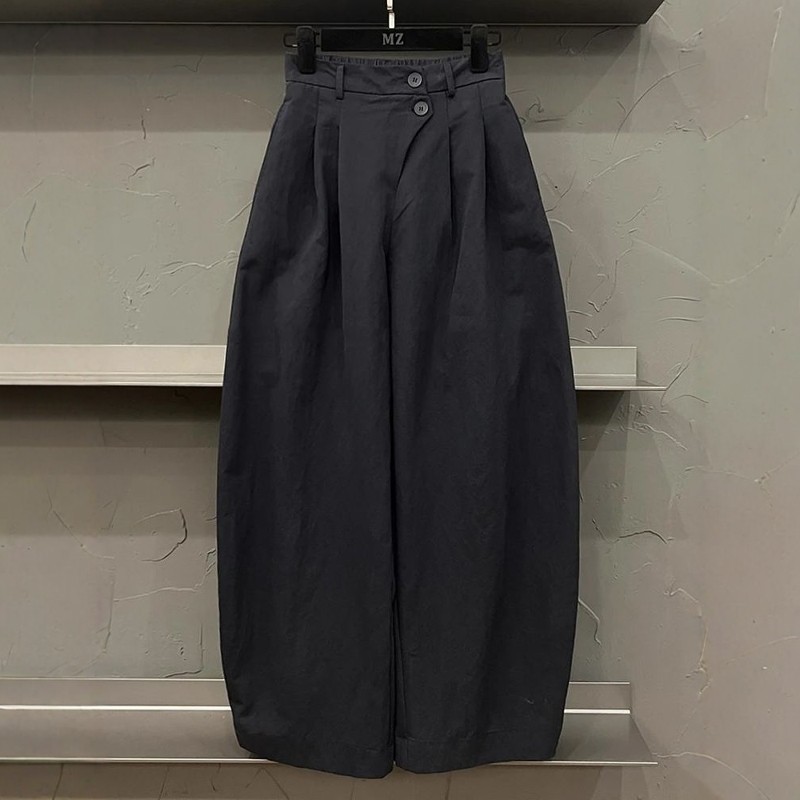 巨好看的裤子设计感独特别致斜门襟高腰休闲裤女秋季工装裤弯刀裤,女装/女士精品,休闲裤,淘宝优惠券,粉丝福利购,淘宝优惠卷