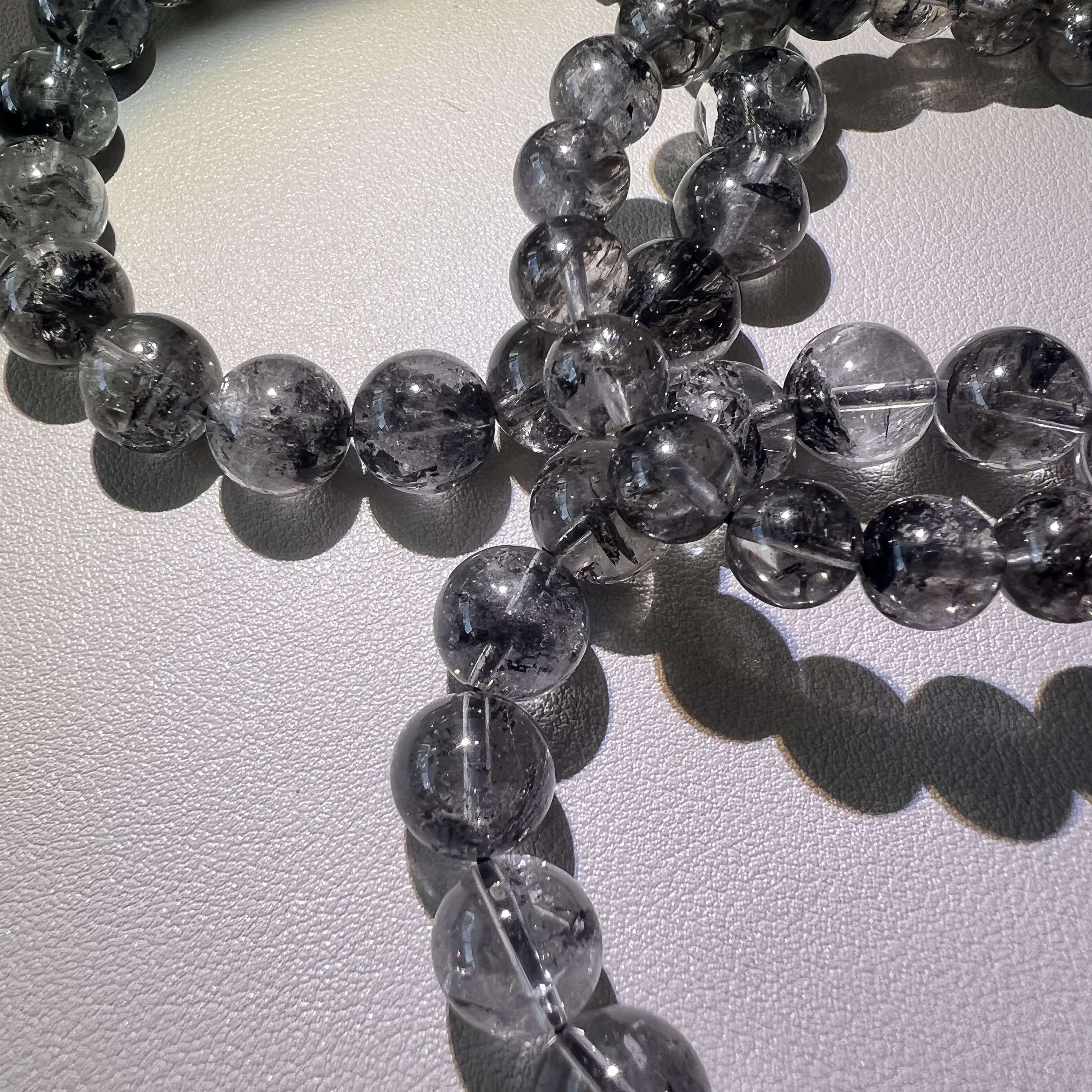 美产闪灵钻圆珠 手围17以内都可 仅仅3条凯溪的水晶手链