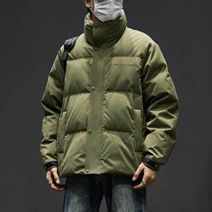 男生夹克外套冬天加厚立领保暖羽绒服男冬季装潮新款