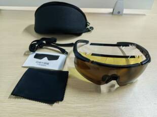 际华21款防破片眼镜23款防破片可拆卸三镜片正品防弹防破护目镜