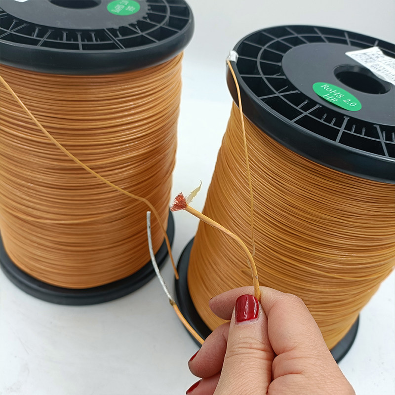 tiw-f铁氟龙多股绝缘线高温155℃多股绞合漆包铜圆线0.1*10--300
