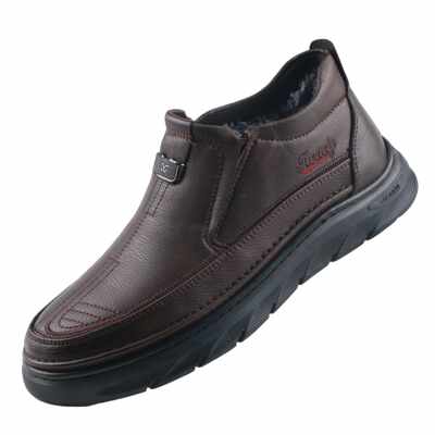 25新防滑橡胶大底冬季新款男士休闲加绒棉鞋老北京布鞋男棉鞋加厚