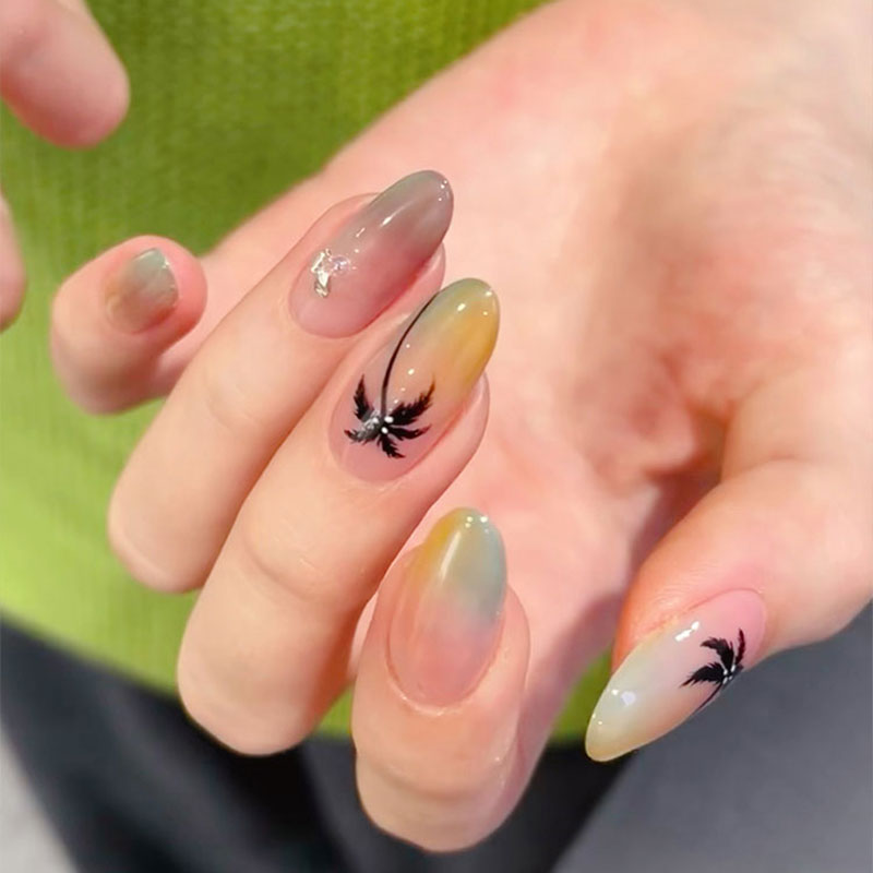 广州沙滩椰树手工定制穿戴甲