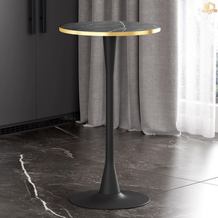 酒吧圆休闲简易桌子桌桌子桌高脚咖啡桌酒吧阳台吧台店高铁艺奶茶