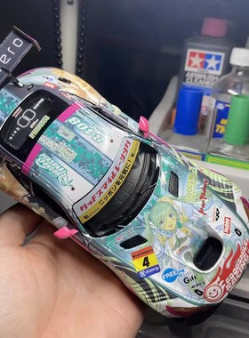 初音未来 1/24 奔驰 GT3 2017 蝴蝶涂装初音水贴 配田宫24345