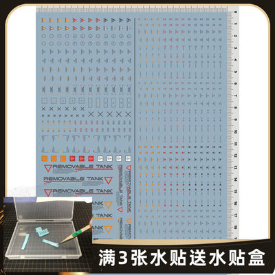 EVO uc11 HIQ款 NC06 G/W 1/100 吉翁夏亚高达通用系警告水贴