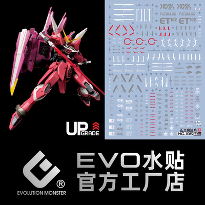 MG正义高达水贴 ZGMF-X09A Justice Gundam Seed 阿斯兰