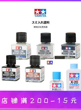 田宫高达渗线渍洗液 87131黑色 87132褐色 87133灰色 87189浅灰色