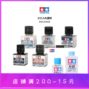 田宫高达渗线渍洗液 87131黑色 87132褐色 87133灰色 87189浅灰色