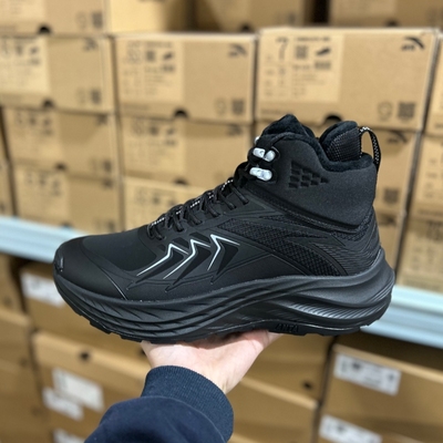 安踏探野3丨加绒高帮棉鞋男2025冬季加厚防滑运动鞋男鞋912548978