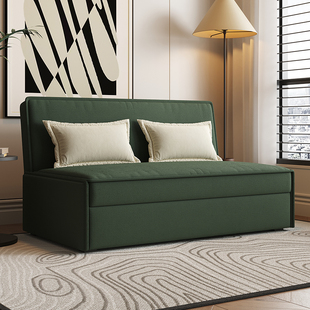 小户型客厅沙发床两用多功能1米5宽双人新型折叠午睡抽拉床网红款