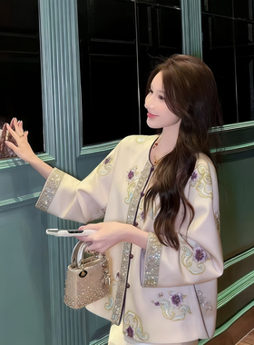 -年夏上新国风高级重工刺绣钉珠短外套(没有包包)YS1-XY932